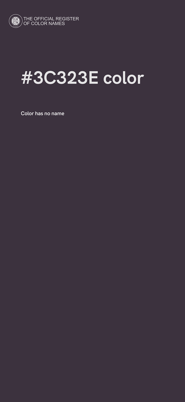 #3C323E color image