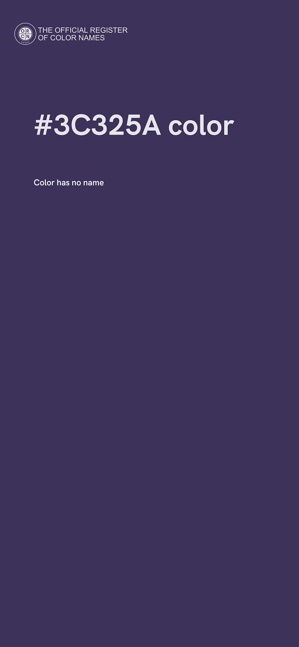 #3C325A color image