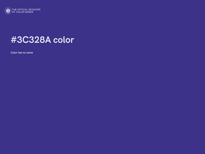 #3C328A color image