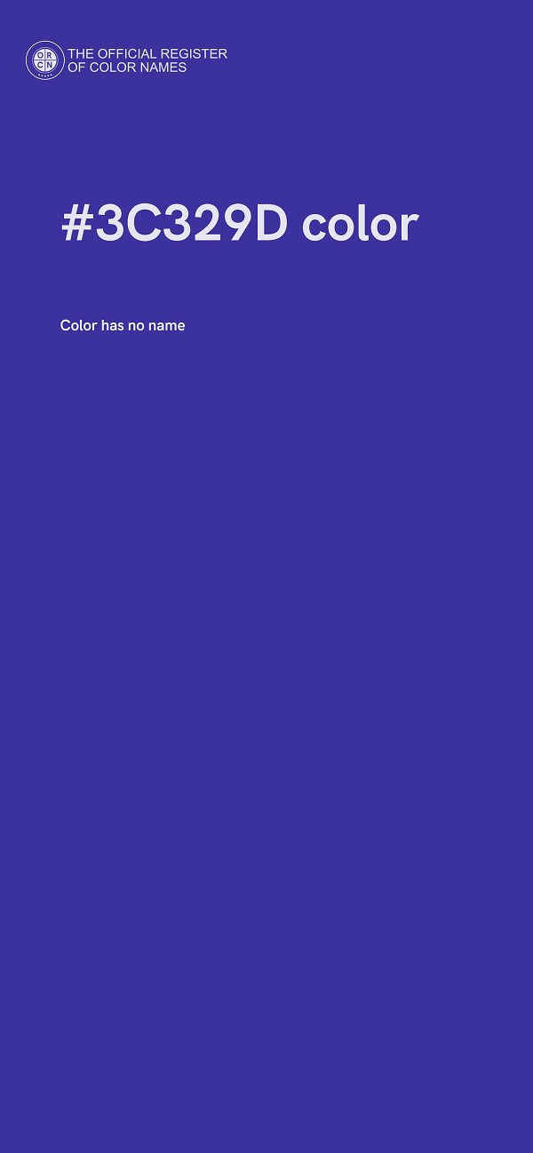 #3C329D color image