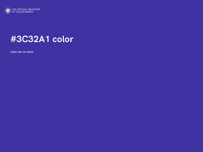 #3C32A1 color image