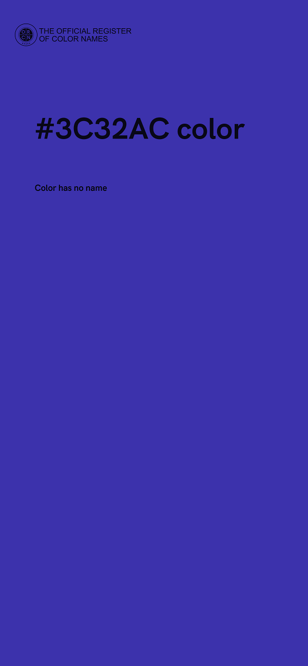 #3C32AC color image