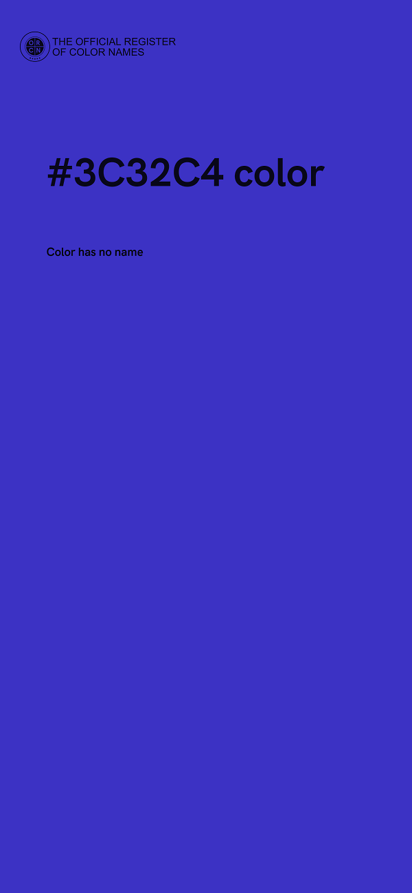 #3C32C4 color image