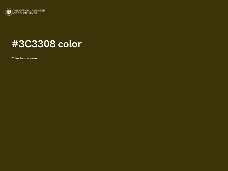 #3C3308 color image