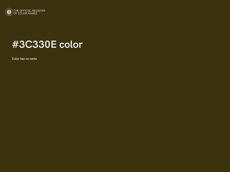 #3C330E color image