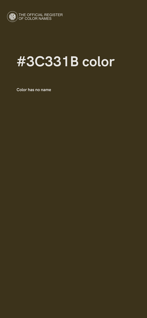 #3C331B color image