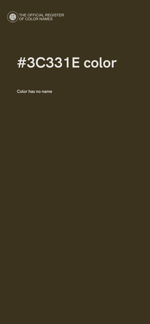 #3C331E color image