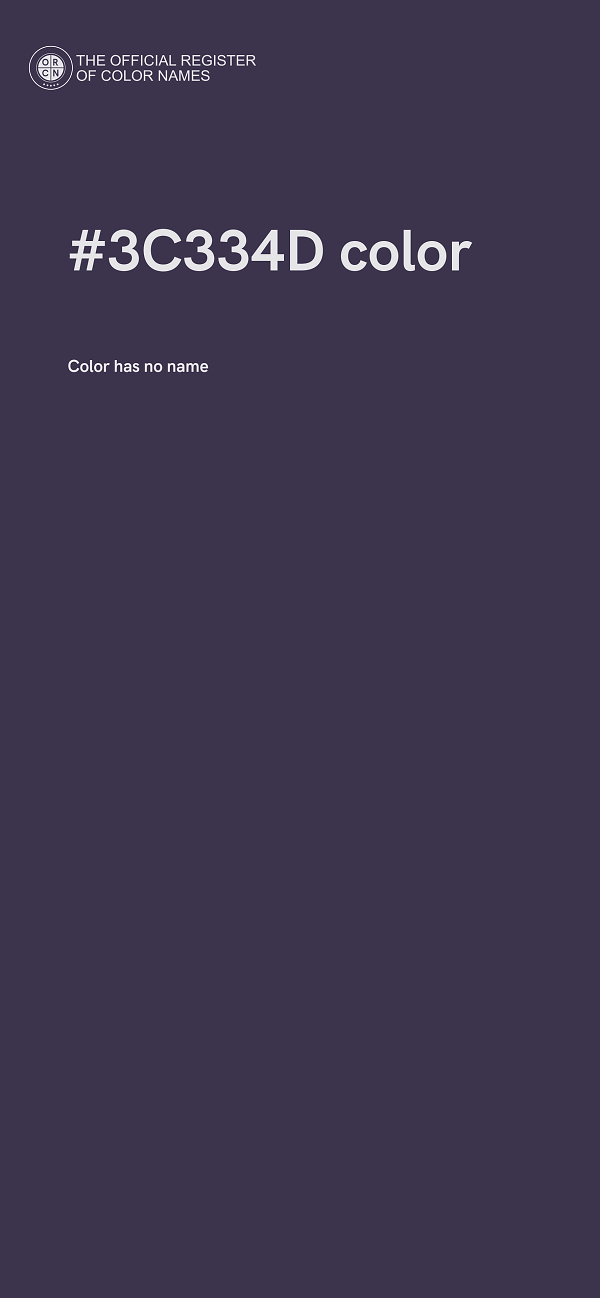 #3C334D color image