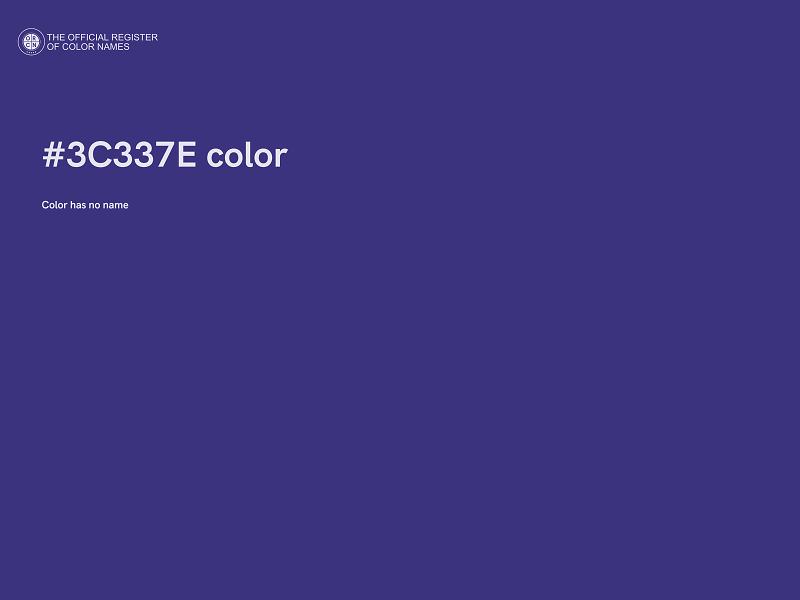 #3C337E color image