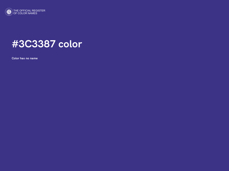 #3C3387 color image