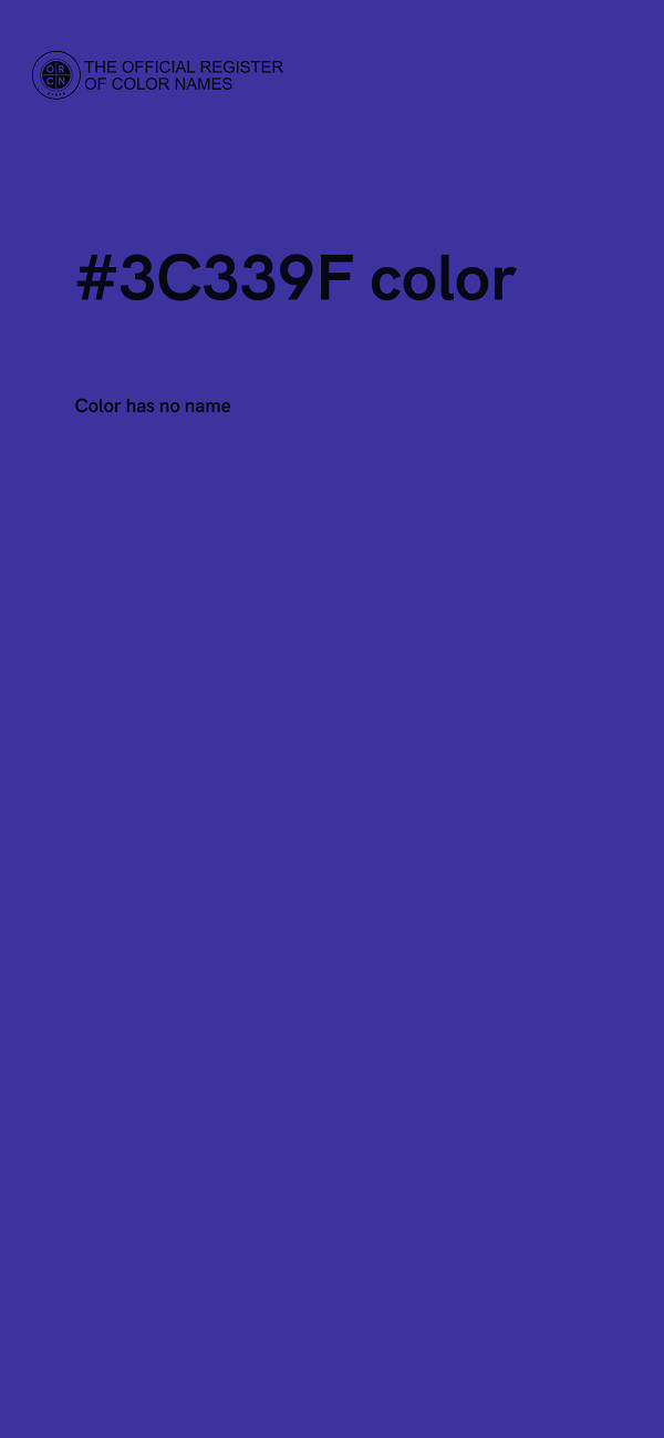 #3C339F color image