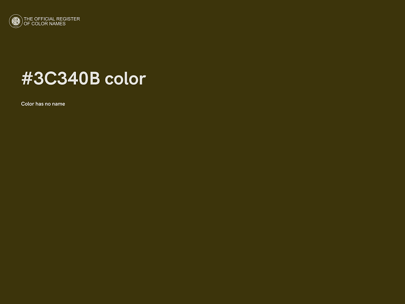 #3C340B color image