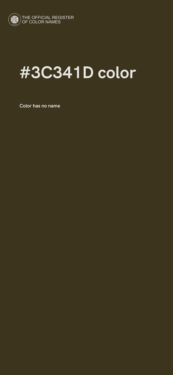 #3C341D color image