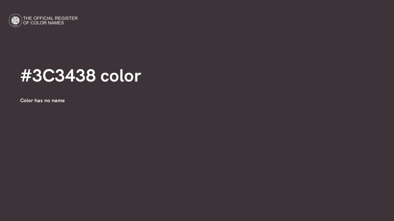 #3C3438 color image