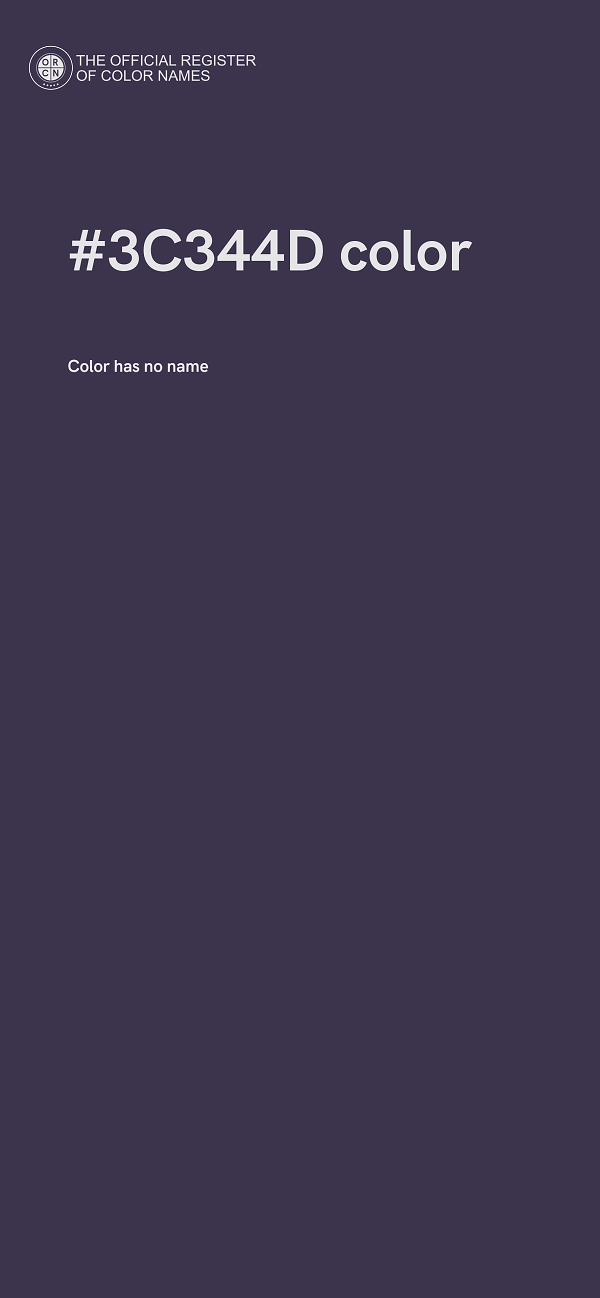 #3C344D color image