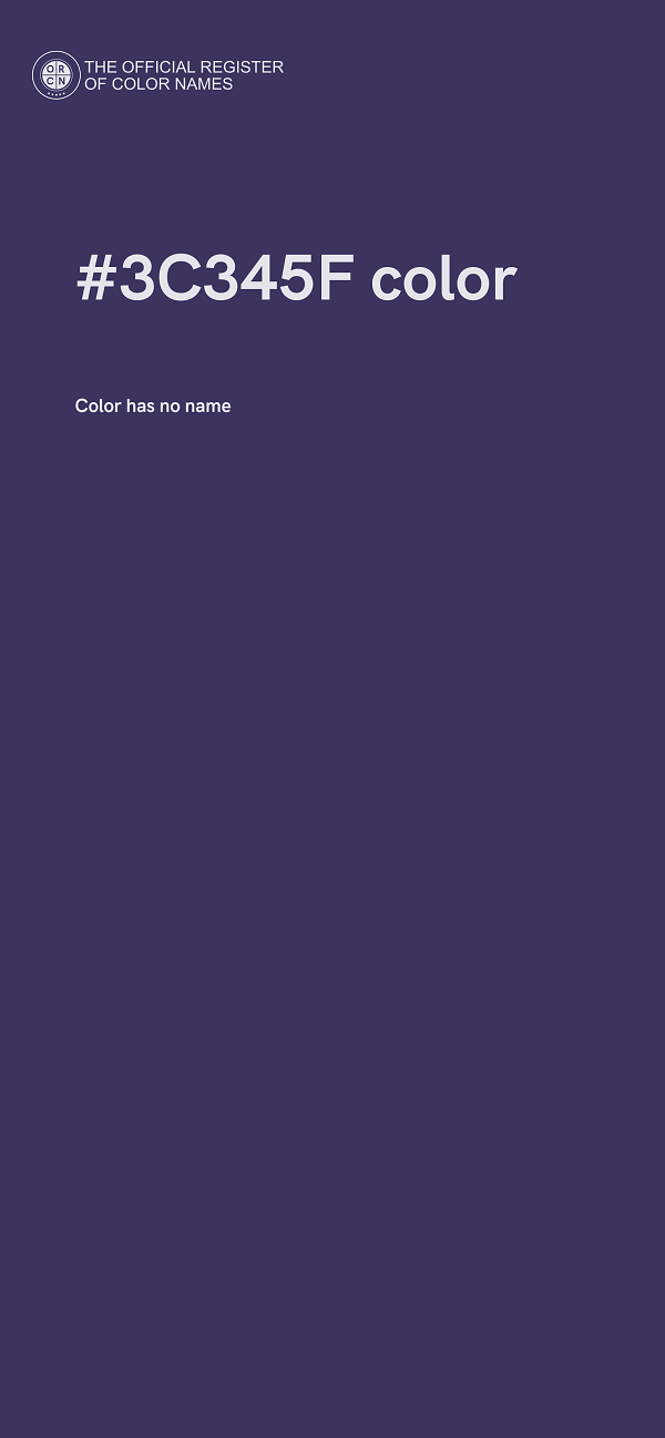#3C345F color image