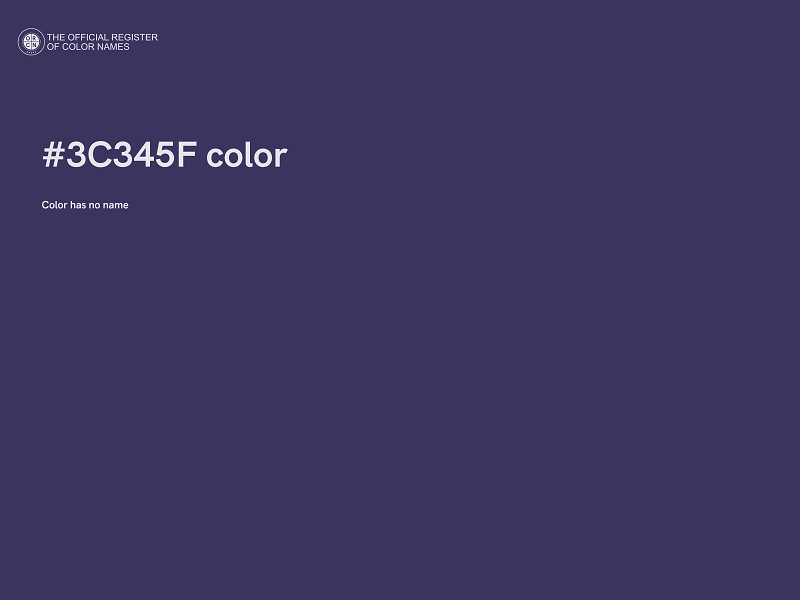 #3C345F color image
