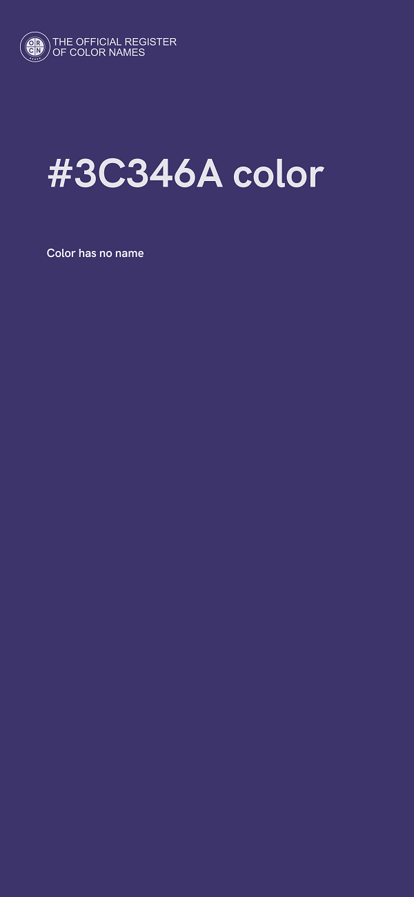 #3C346A color image