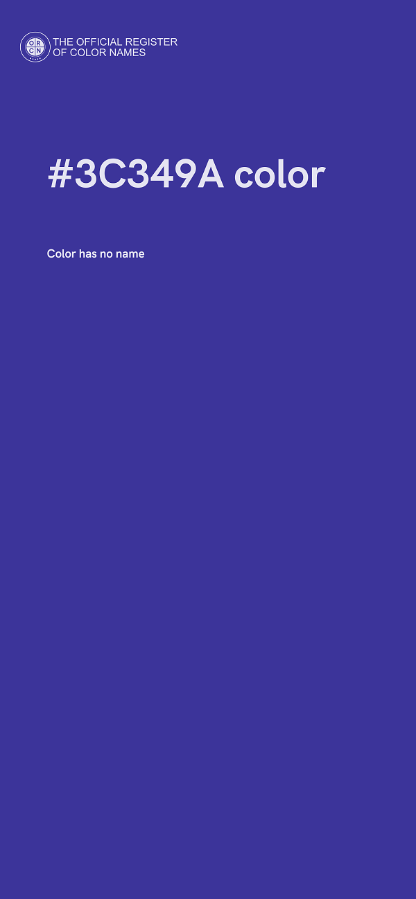 #3C349A color image