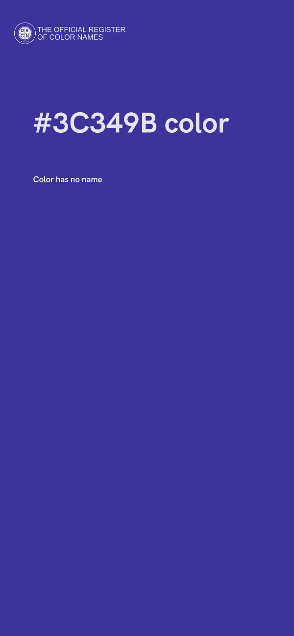 #3C349B color image