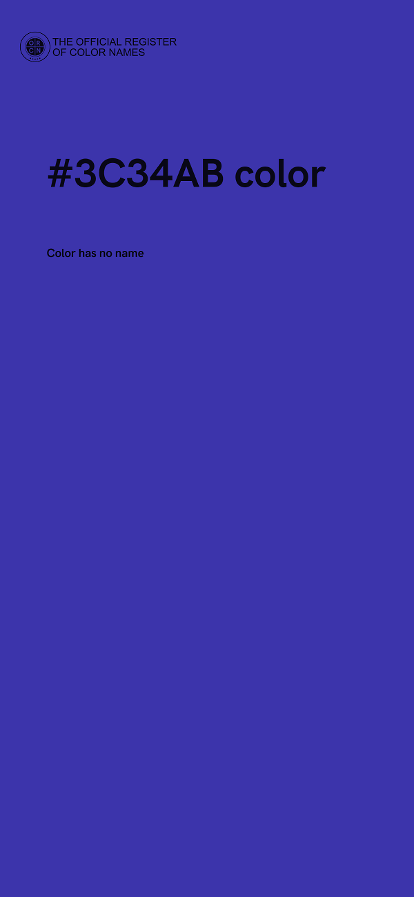 #3C34AB color image