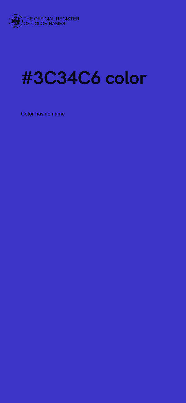#3C34C6 color image