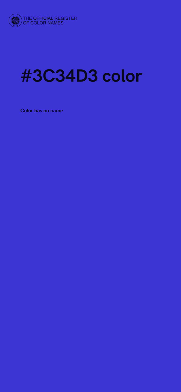 #3C34D3 color image