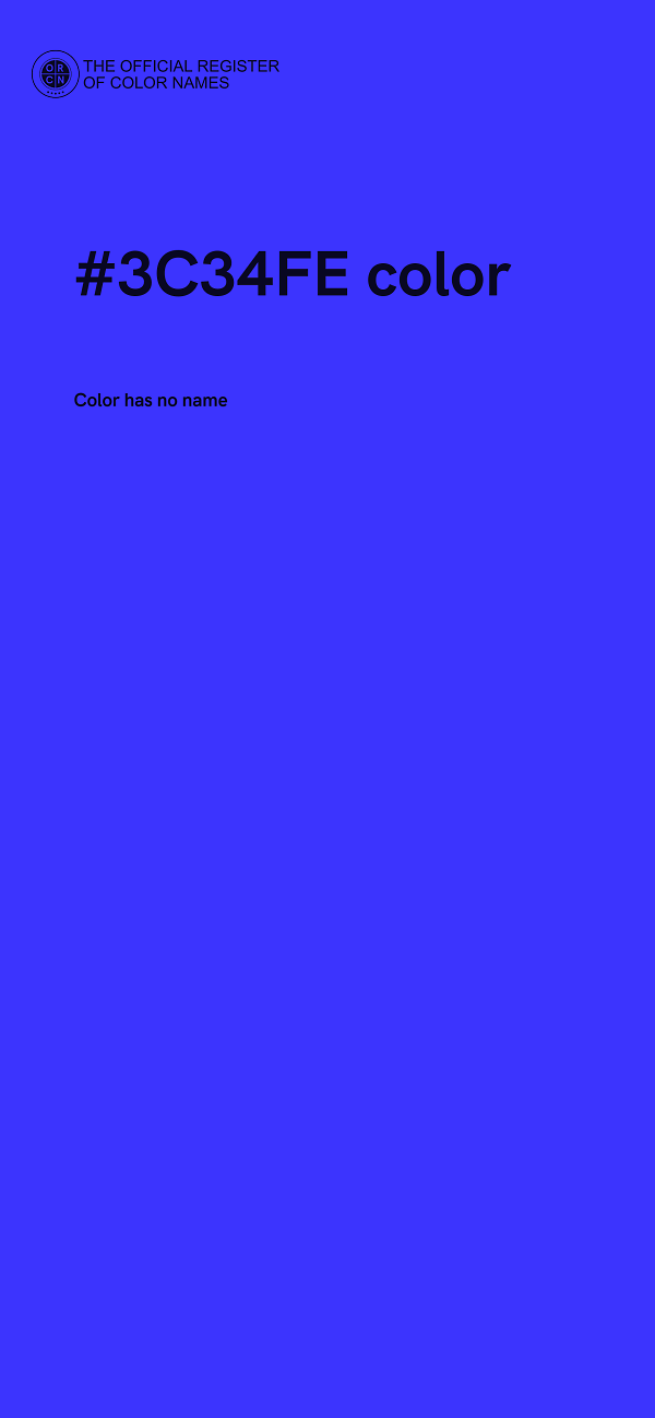 #3C34FE color image