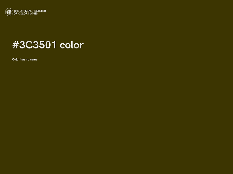 #3C3501 color image