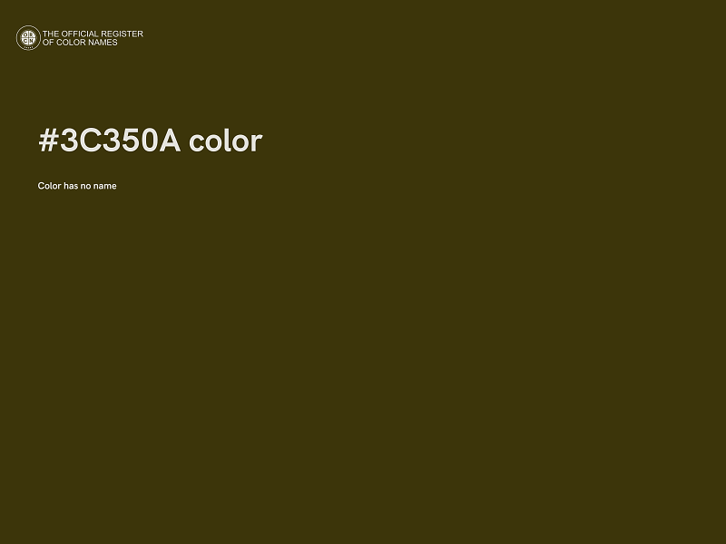 #3C350A color image