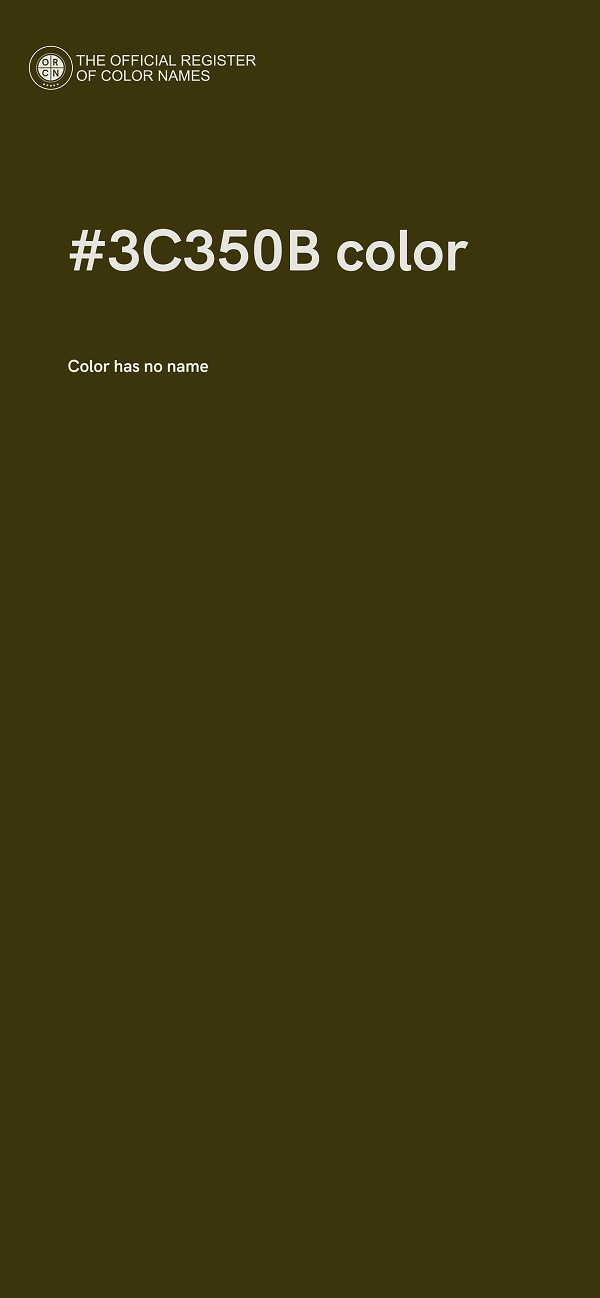 #3C350B color image
