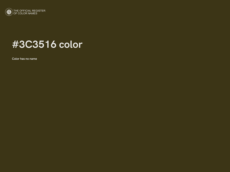 #3C3516 color image