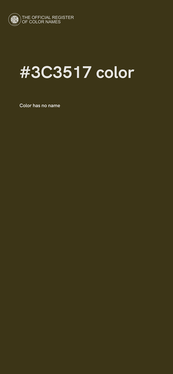 #3C3517 color image