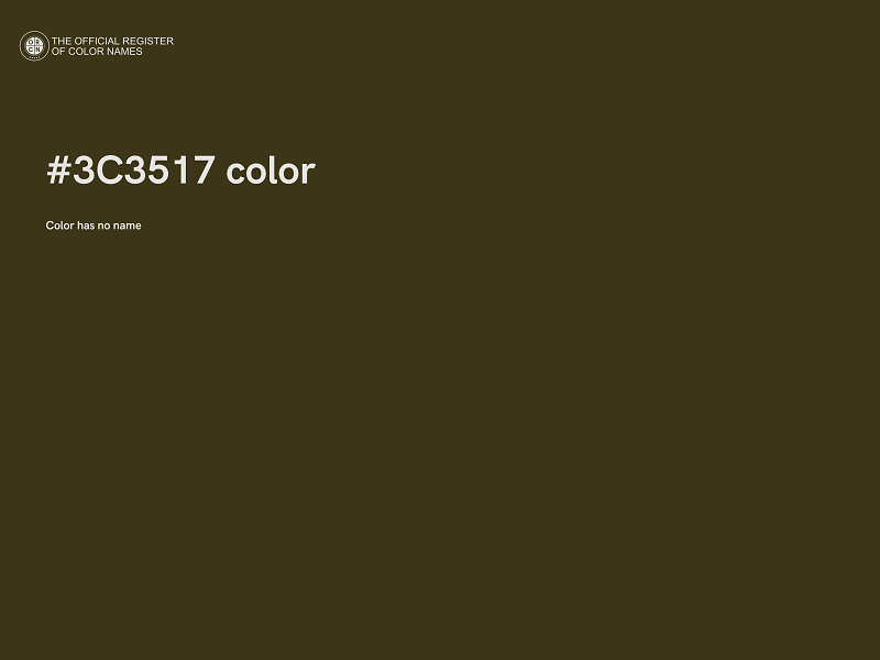 #3C3517 color image