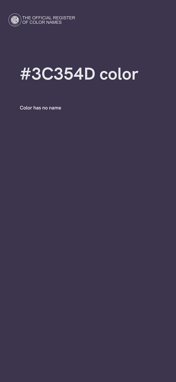 #3C354D color image