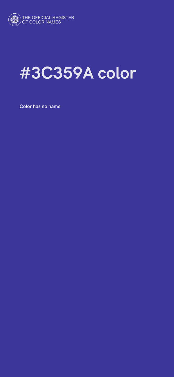 #3C359A color image