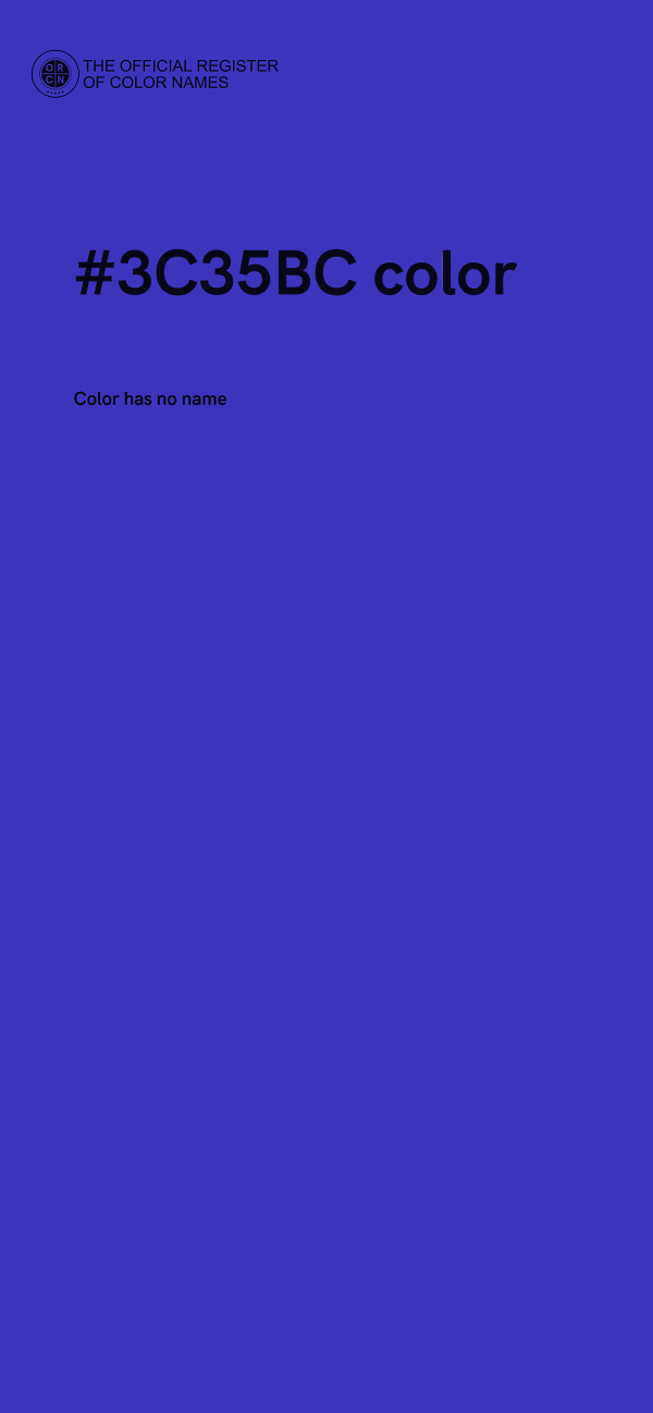 #3C35BC color image