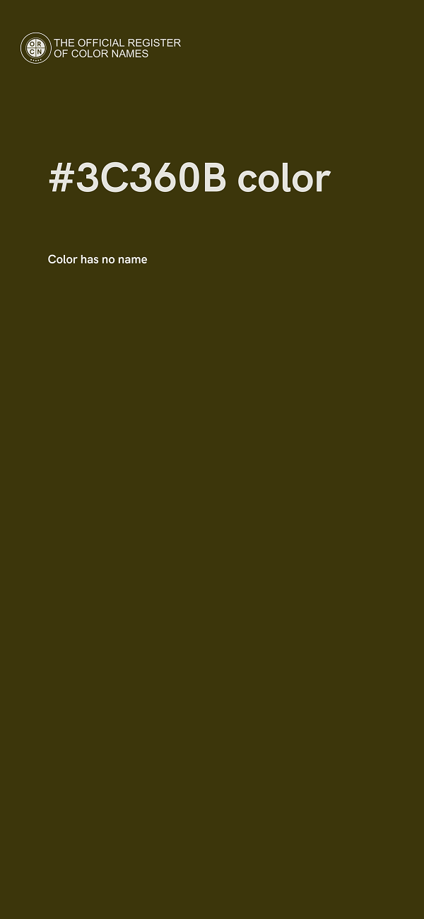 #3C360B color image