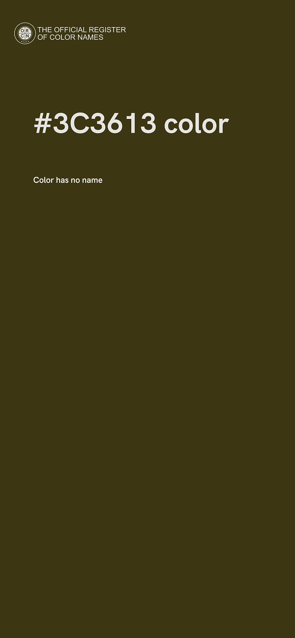 #3C3613 color image