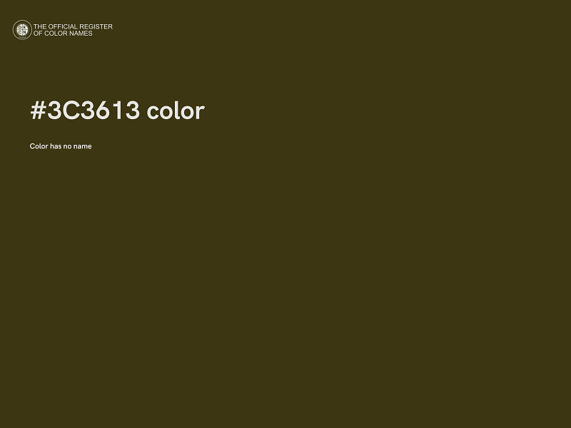 #3C3613 color image