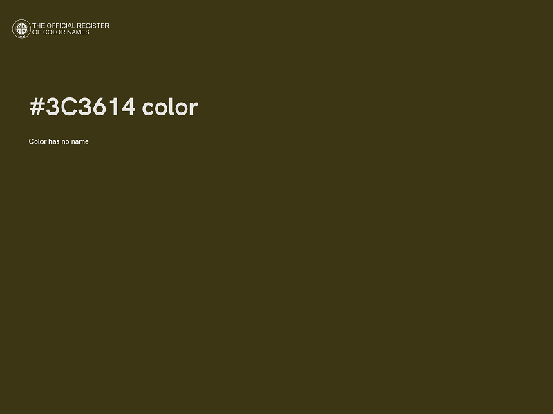 #3C3614 color image