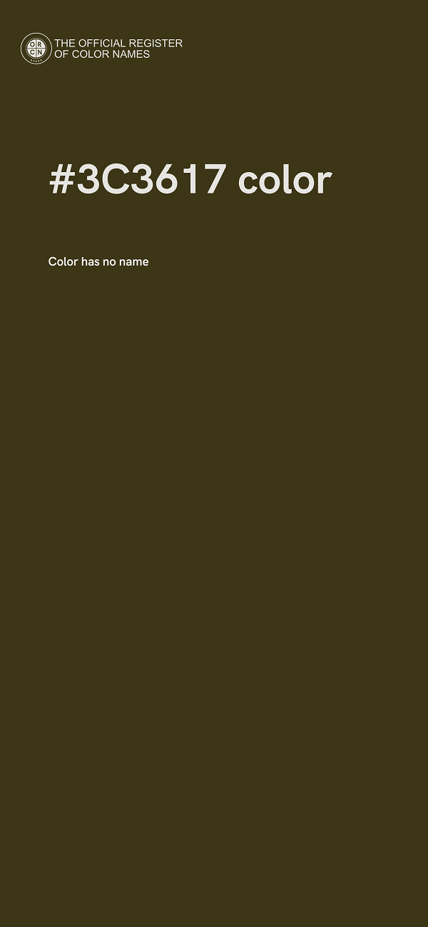 #3C3617 color image