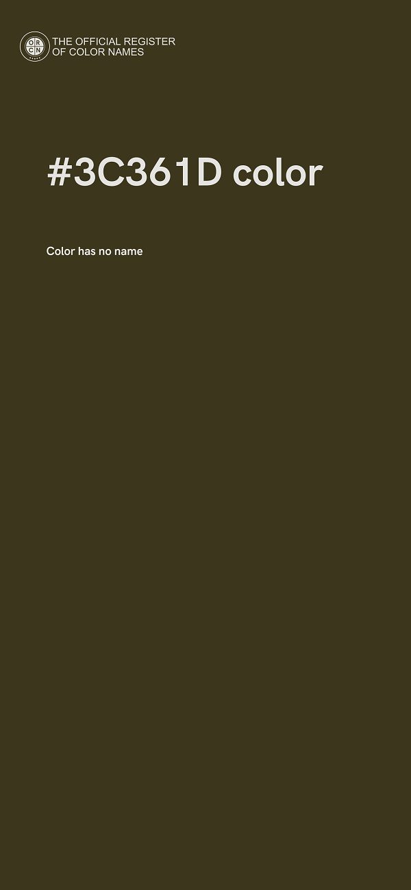 #3C361D color image