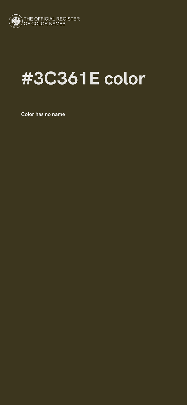 #3C361E color image