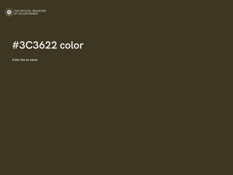 #3C3622 color image