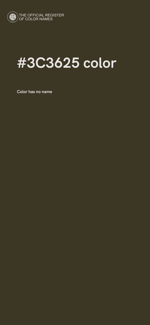 #3C3625 color image