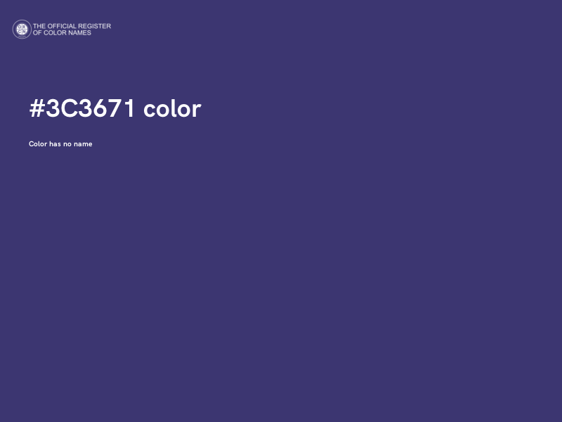 #3C3671 color image