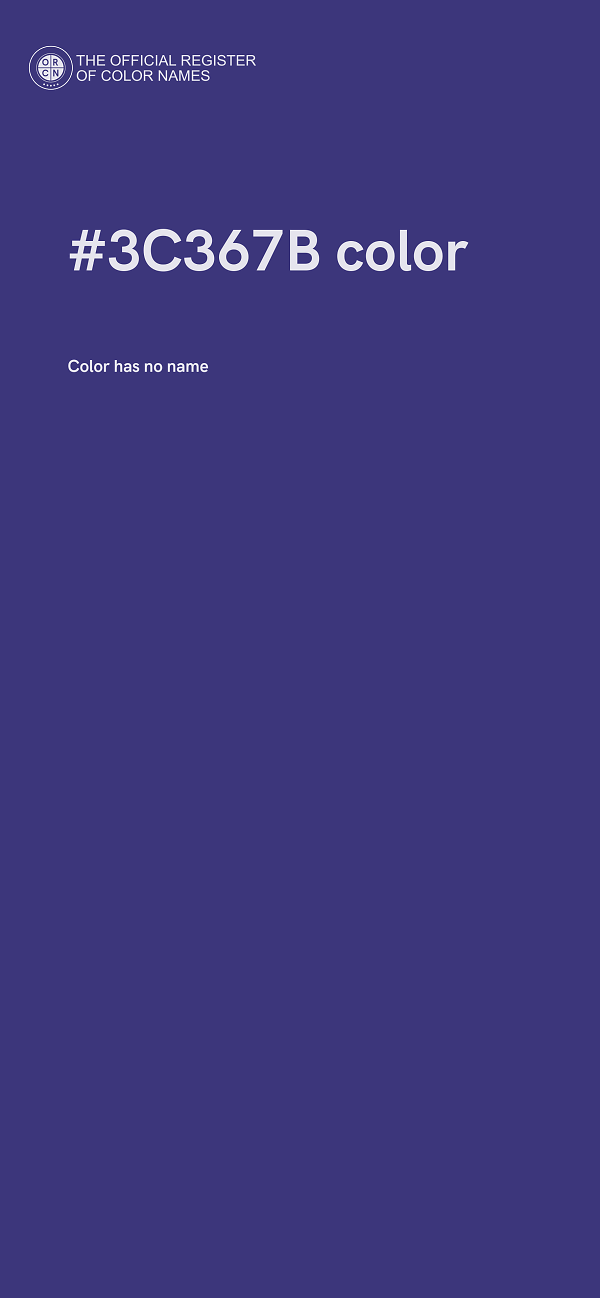#3C367B color image