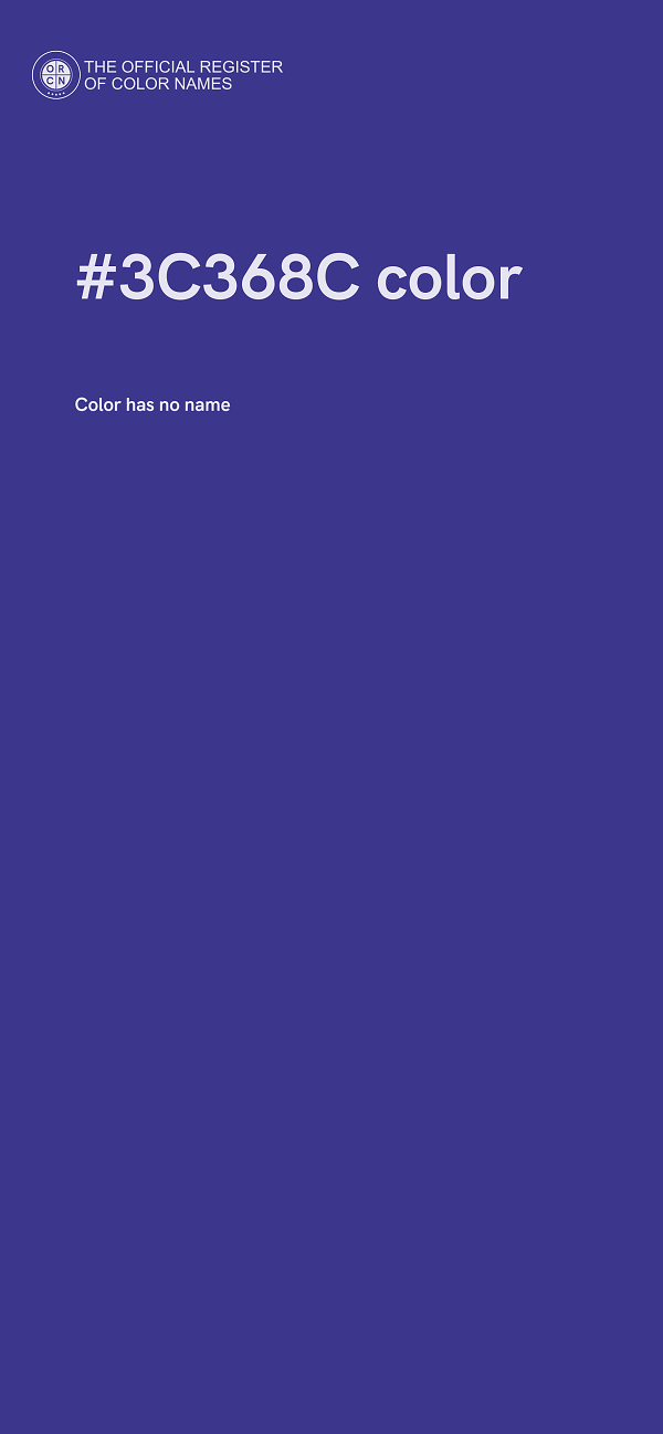 #3C368C color image