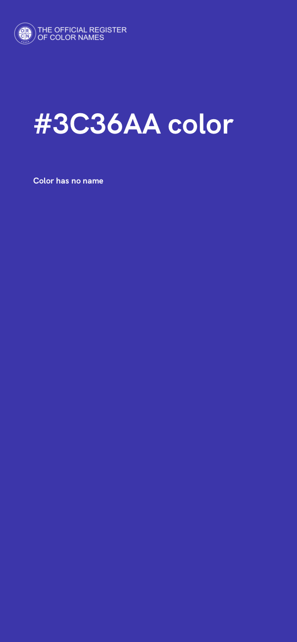 #3C36AA color image